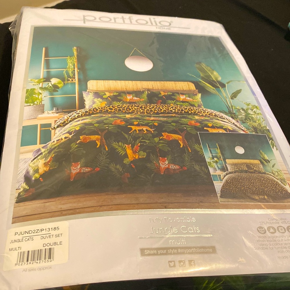 Jungle Cats Double Duvet Set